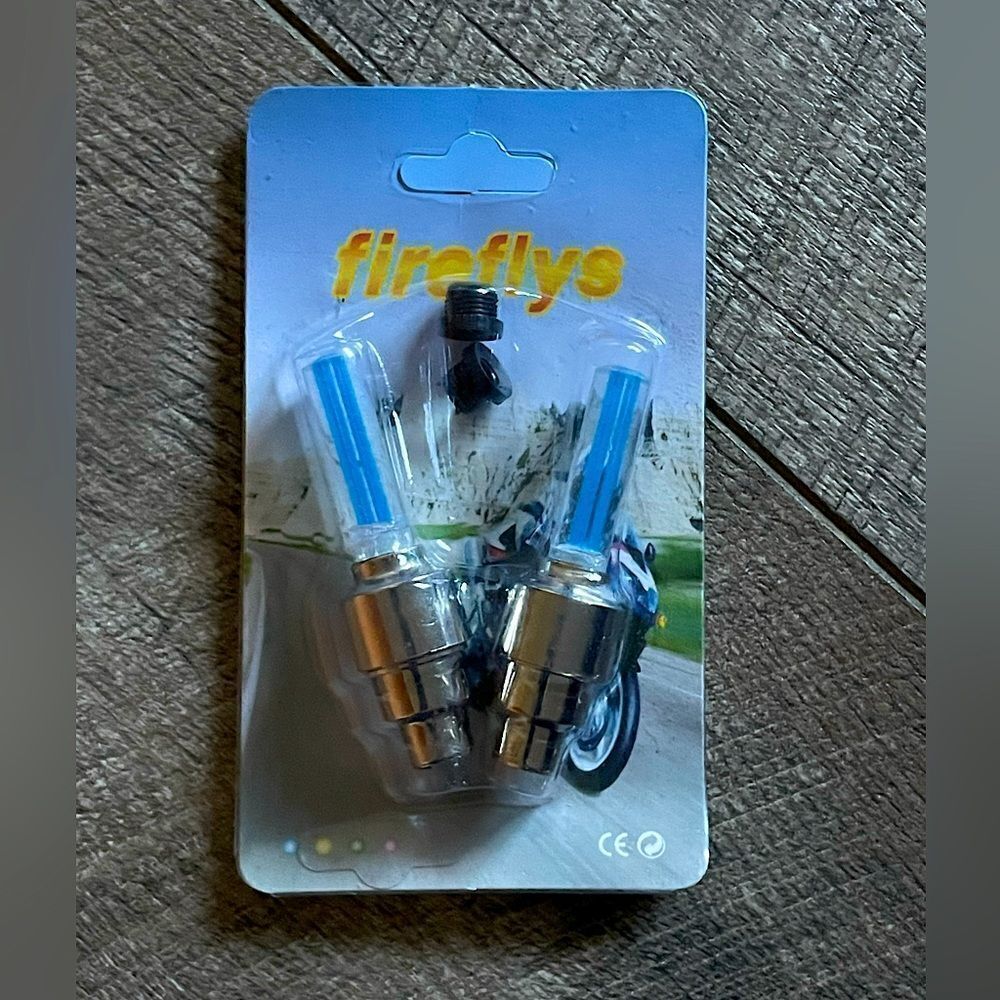NWT! 2-Pack, Blue, FireFly, Bike-Spoke-Light Accessory. Batteries Included.